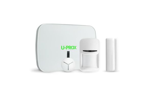 Комплект охоронної сигналізації U-Prox MPX G KF kit White, U-Prox MPX G, U-Prox PIR, U-Prox WDC, U-Prox Keyfob, бездротовий, білий