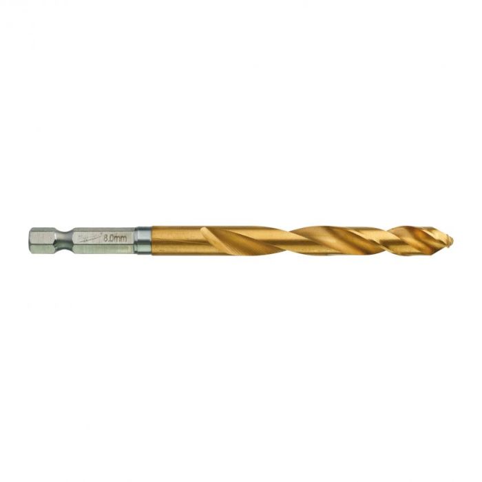 Свердло по металу Milwaukee RedHEX HSS-G TiN, 8х70х111мм