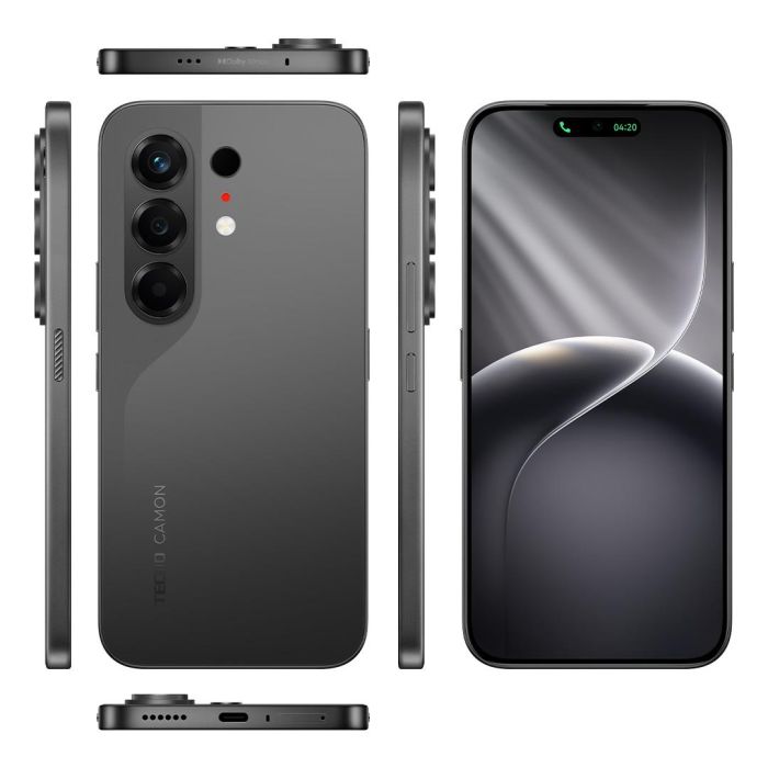 Смартфон TECNO Camon 50 (CN5) 6.78" 8/256ГБ, 2SIM, 6500мА•год, Moonshadow Black