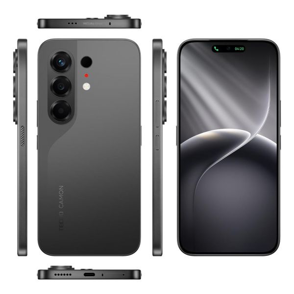 Смартфон TECNO Camon 50 (CN5) 6.78" 12/256ГБ, 2SIM, 6500мА•год, Moonshadow Black