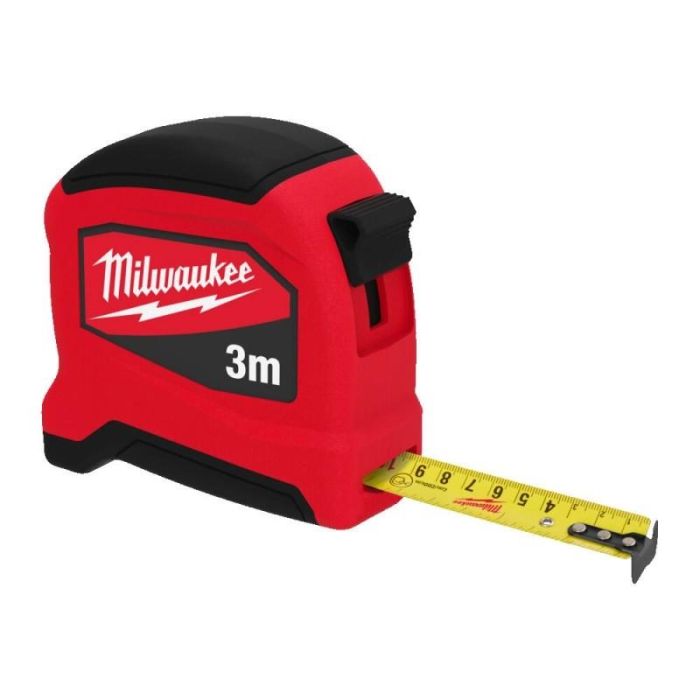 Рулетка Milwaukee Pro Compact, 3мх19мм з фіксатором змотування, АБС-пластик