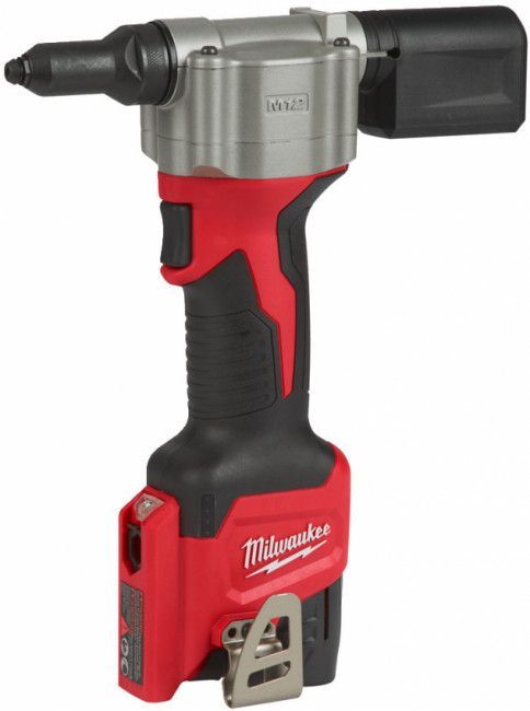 Заклепочник акумуляторний Milwaukee M12 BPRT-201X 12В АКБ 1x2А·год ЗП C12C 2.4мм 3.2мм 4.0мм 4.8мм 2.1кг кейс
