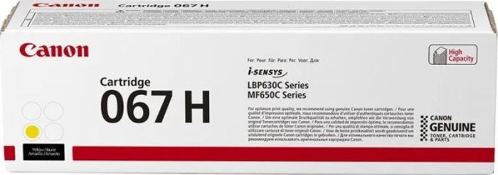 Картридж Canon 067H MF651Cw/MF655Cdw/MF657Cdw/LBP631Cw/LBP633Cdw Yellow (2350 стор.)