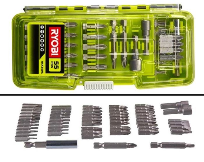 Набір біт Ryobi RAK55DK кейс 55шт
