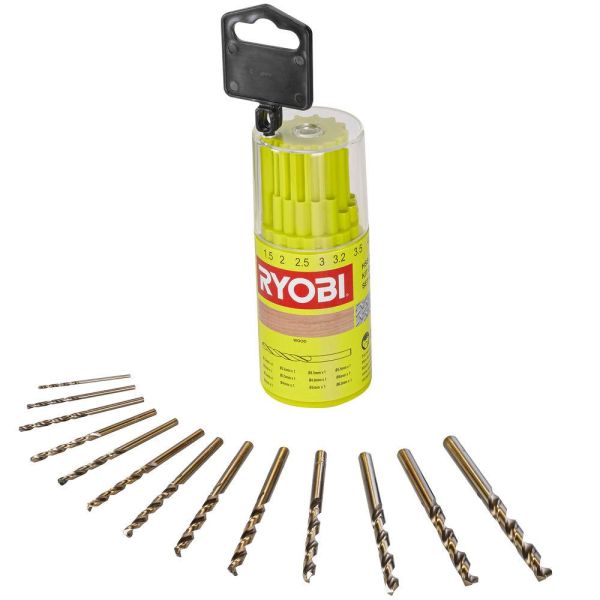 Набір свердел по металу Ryobi RAK13HSS, 1-6.5, 13шт