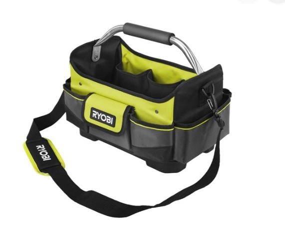 Сумка для інструменту Ryobi RSSSOT1, 17л, відкрита, жорстка конструкція, поліестер, 25х32х20см