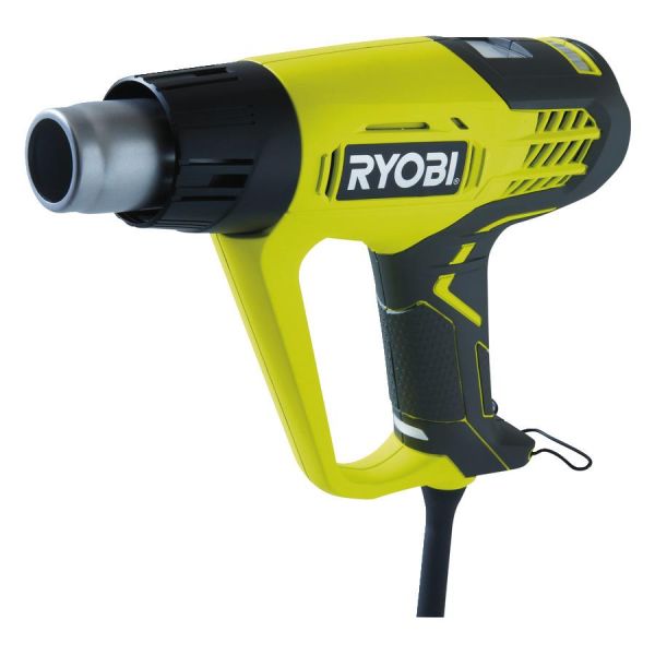 Фен будівельний Ryobi EHG2020LCD 2000Вт 50-650°С 250/500л/хв LCD дисплей 0.8кг