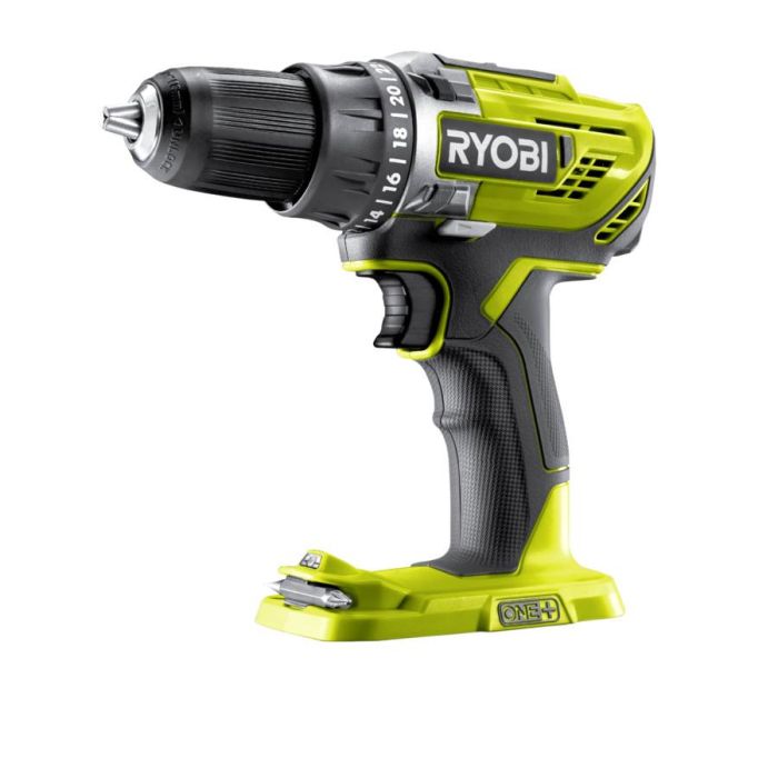 Шурупокрут-дриль акумуляторний Ryobi ONE+ R18DD3-0 18В 50Нм 500·1800об/хв 1.2кг без АКБ та ЗП