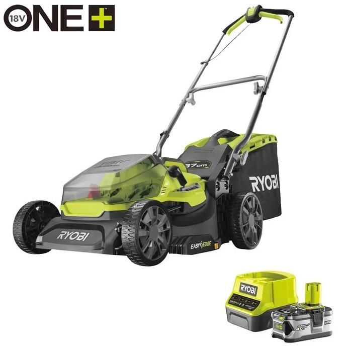 Газонокосарка акумуляторна Ryobi ONE+ RY18LM37A-140 18В акб 1х4А·год 37см 45л 25-70мм 16кг