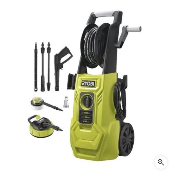 Мінімийка високого тиску Ryobi RY150PWA 2000Вт 150бар 450л/год шланг 8м 11.2кг