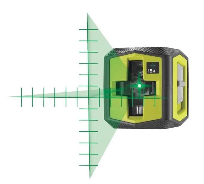 Нівелір лазерний Ryobi RBCLLG2 до 15м ±0.5мм перехресний зелений промінь 0.4кг
