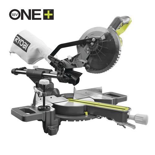 Пила торцювальна акумуляторна Ryobi ONE+ RMS18190-0 з протяжкою 18В диск 190мм 10.5кг без АКБ та ЗП