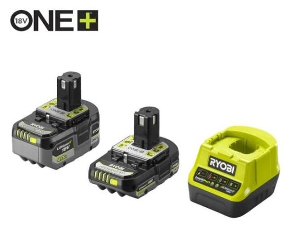 Набір акумулятора та зарядного пристрою Ryobi ONE+ RC18120-242X 18В 1х2А·год 1х4А·год ЗП 2А