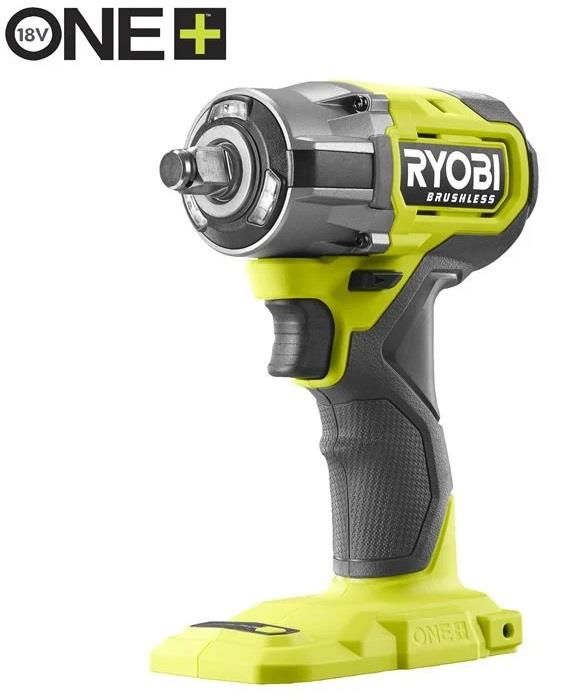 Гайковерт ударний акумуляторний Ryobi ONE+ RIW18CBL-0 18В 450Нм 2800об/хв 1/2" 4 швидкості 1.2кг без АКБ та ЗП