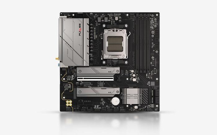 Материнcька плата SAPPHIRE PULSE B850M WIFI sAM5 B850 4xDDR5 M.2 HDMI DP Wi-Fi BT mATX