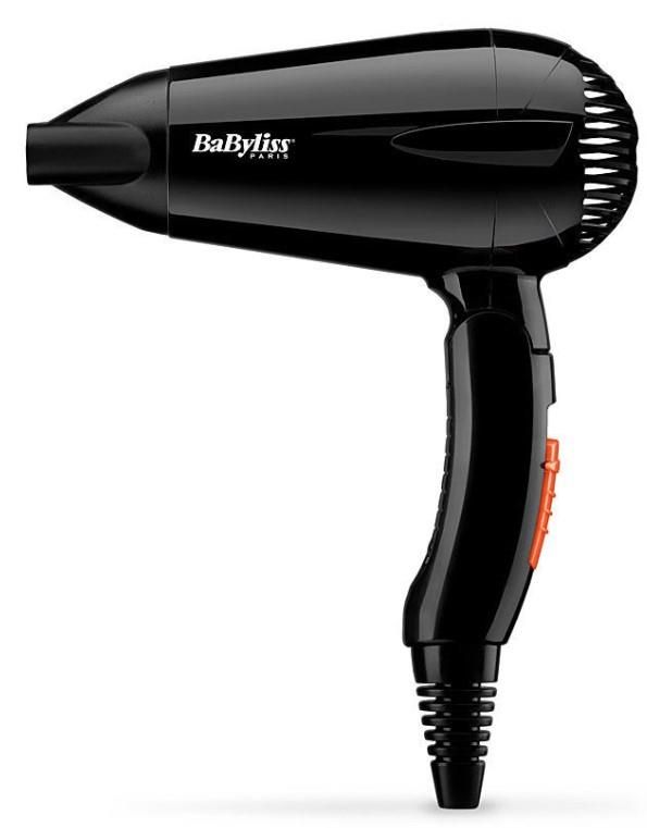 Фен Babyliss дорожній Travel Dry, 2000Вт, 2 режими, складне руків'я, чорний