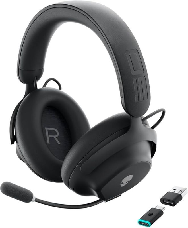 Гарнітура ігрова Dell Alienware Pro Wireless Gaming Headset, чорний