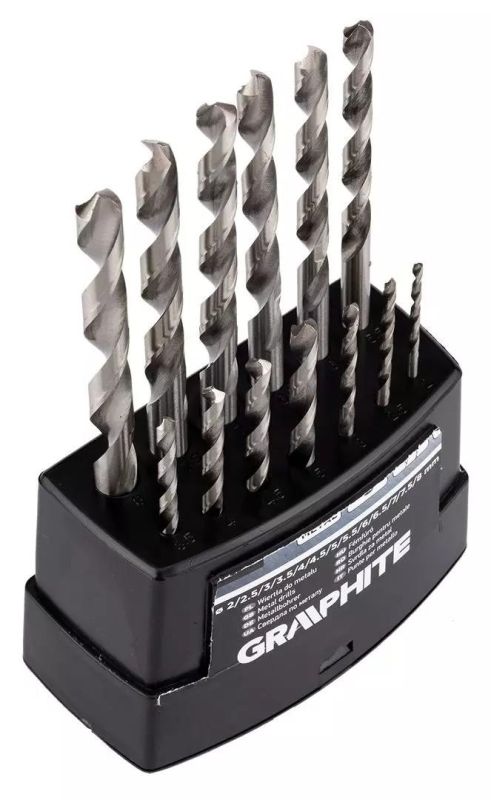 Набір свердел по металу GRAPHITE HSS HSS-G 2-8мм кейс 13шт
