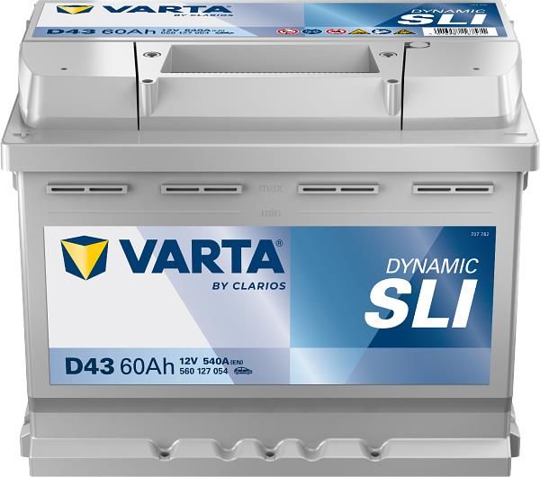 Акумулятор Varta Dynamic SLI 12В 60Аг 540А L+ (560127054)