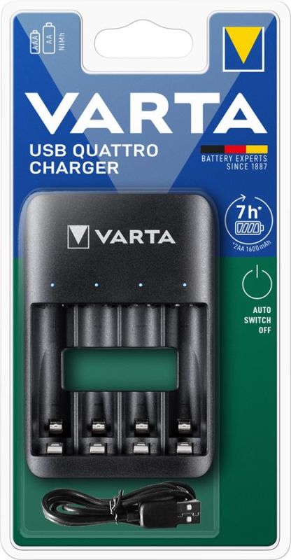 Зарядний пристрій  Varta Value USB Quattro Charger pro АА/АААх4