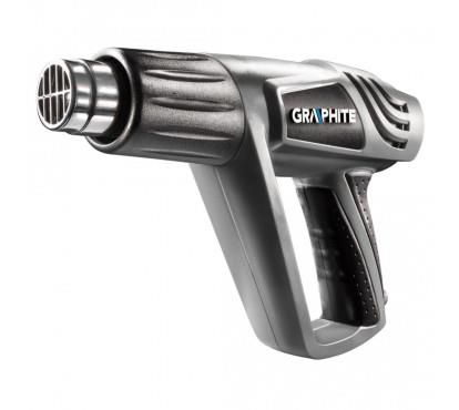 Фен будівельний GRAPHITE 2000Вт 80/600°С 350/550л/хв 0.9кг