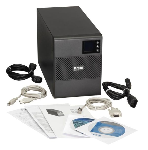Джерело безперебійного живлення Eaton 5SC, 750VA/525W, LCD, USB, RS232, 6xC13
