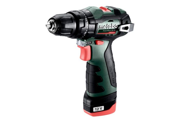 Шурупокрут-дриль акумуляторний Metabo PowerMaxx SB BL 12В 2х2А·год 20·38Нм 0-400·0-1500об/хв 0.8кг