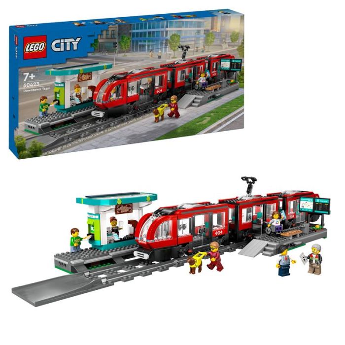 Конструктор LEGO City Трамвай і вокзал у центрі міста