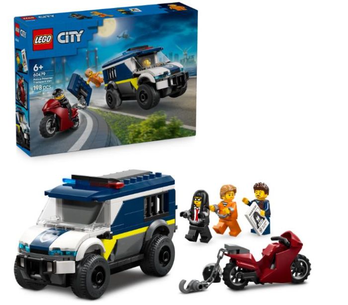 Конструктор LEGO City Поліцейський фургон для перевезення в'язнів