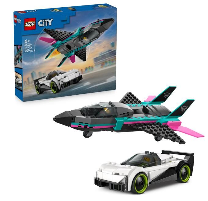 Конструктор LEGO City Реактивний літак проти автомобіля