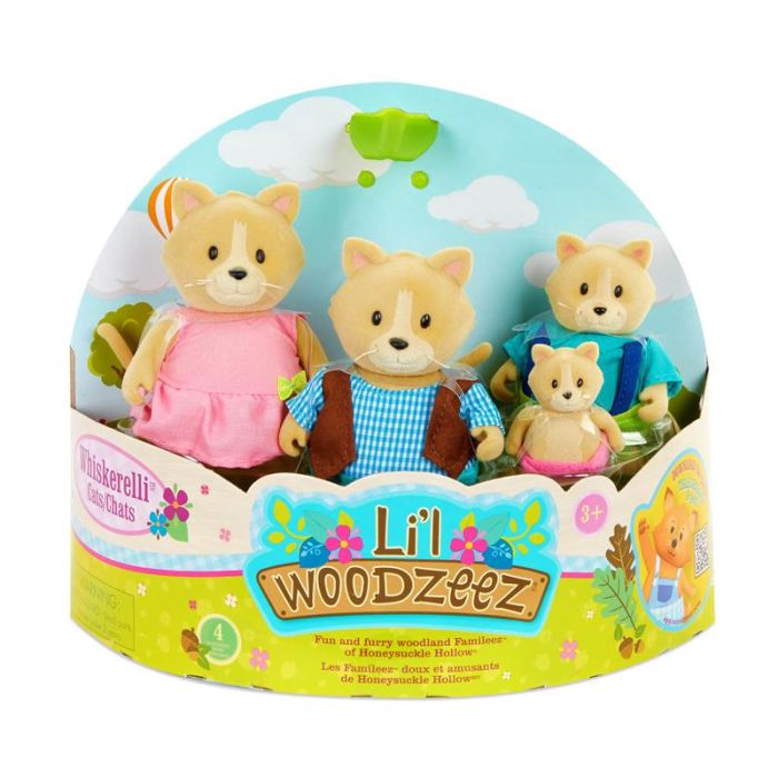 Набір фігурок Li'l Woodzeez Сім'я Котиків 4од