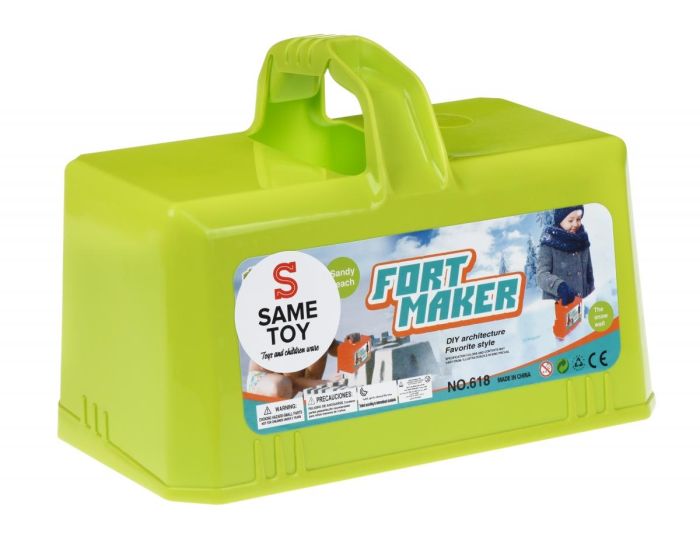Форма для іграшкових цеглин Same Toy 2в1 Fort Maker з піску чи снігу, зелений
