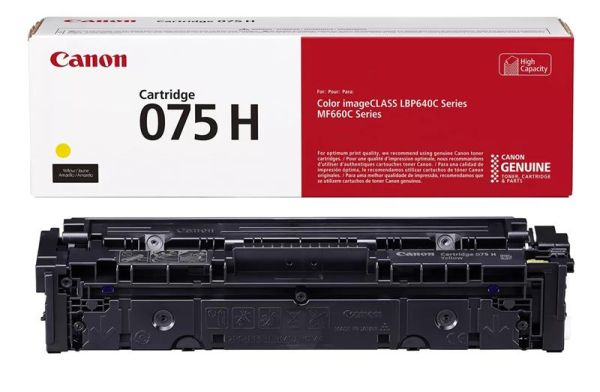 Картридж Canon 075H MF664Cdw/MF667Cdw/LBP646Cdw/LBP647Cdw Yellow (2500 стор.)