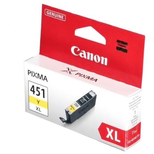 Картридж струменевий Canon CLI-451Y XL (Yellow) PIXMA MG5440/MG6340