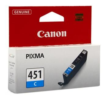 Картридж струменевий Canon CLI-451C (Cyan) PIXMA MG5440/MG6340