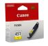 Картридж струменевий Canon CLI-451Y (Yellow) PIXMA MG5440/MG6340