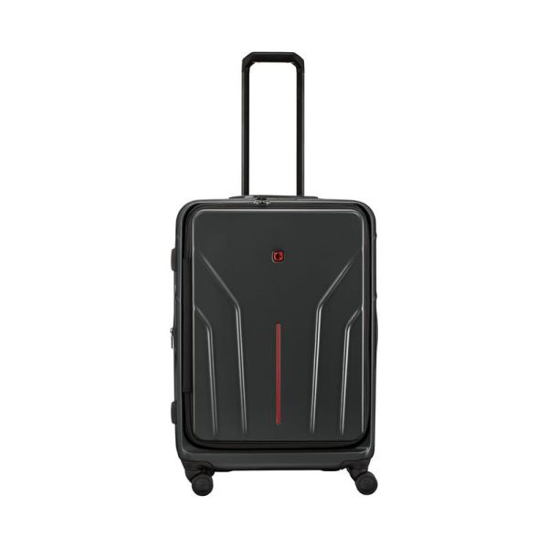 Валіза Wenger Amplix Hardside Medium, середня, полікарбонат, TSA, 4 колеса, розширення, чорний