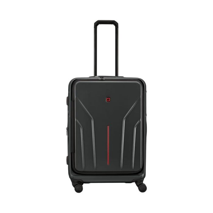 Валіза Wenger Amplix Hardside Medium, середня, полікарбонат, TSA, 4 колеса, розширення, чорний