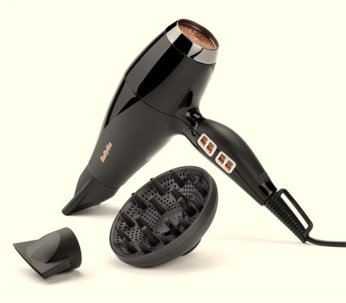 Фен Babyliss Air Power Pro, 2300Вт, 3 режими, дифузор, іоніз-я, хол. обдув, кераміка, чорний