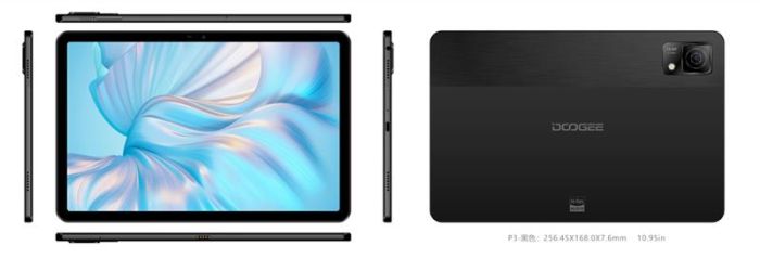 Планшет Doogee T30 Ultra 11" 12ГБ, 256ГБ, LTE, 8580мА•год, Android, чорний
