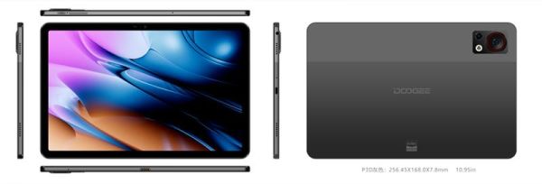 Планшет Doogee T30S 11" 6ГБ, 256ГБ, LTE, 8580мА•год, Android, сірий