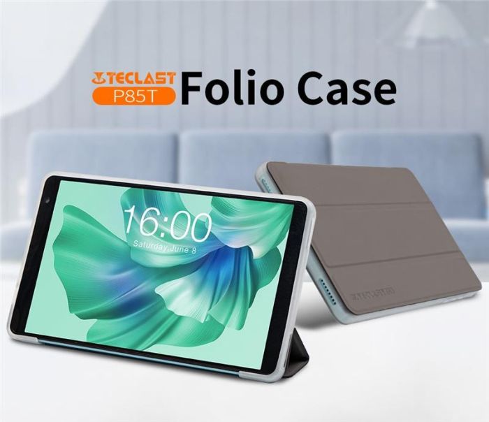 Чохол Teclast для P85T, 8", Flex, сірий