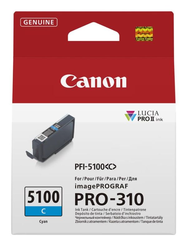 Картридж струменевий Canon PFI-5100 imagePROGRAF Pro-310 Cyan