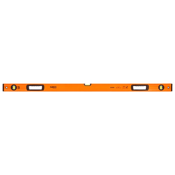 Рівень Neo Tools S 400 алюмінієвий, 120см, 3 капсули, 2 отвори для рук