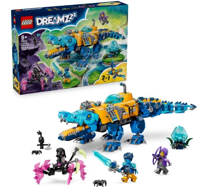 Конструктор LEGO DREAMZzz Підводний човен-крокодил