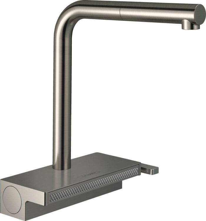 Змішувач для кухні Hansgrohe Aquno Select M81, довж.виливу - 210мм, поворотний, витяжний, 1 важіль, сталь