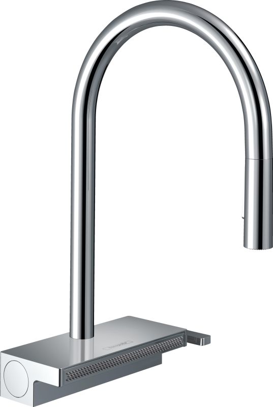 Змішувач для кухні Hansgrohe Aquno Select M81, довж.виливу - 220мм, поворотний, витяжний, 1 важіль, хром