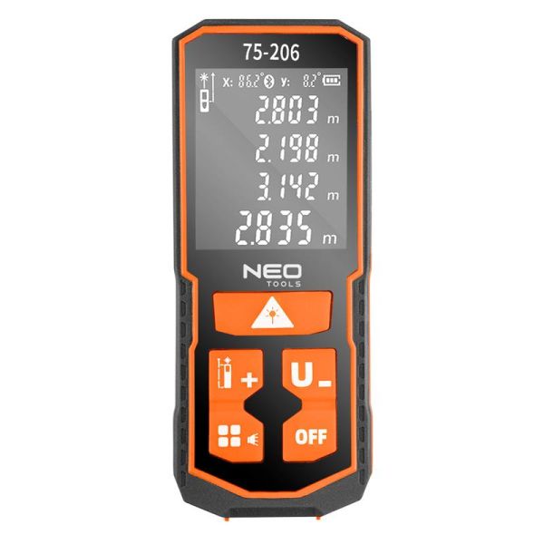 Далекомір лазерний Neo Tools, 0.05–100м, ±2мм, 0.096кг