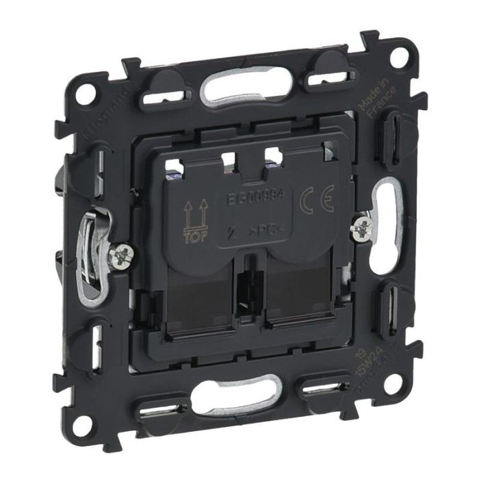 Розетка інформаційна 2ХRJ45 кат. 5e UTP Legrand Valena, IN*MATIC