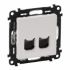 Розетка подвійна RJ45 кат. 5е UTP Legrand Valena LIFE, білий